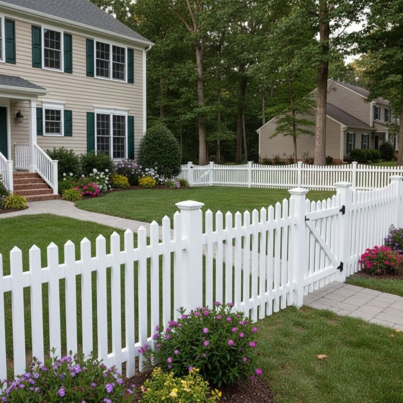 Picket Fence Staining